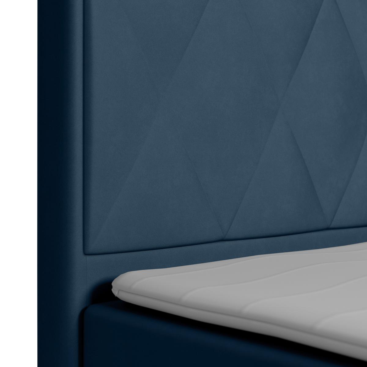 Boxspringbett Porto 180x200 cm Blau - Blau, MODERN, Holz/Kunststoff (180/200cm) - MID.YOU