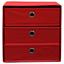 Zásuvkový Box Lisa - červená, Moderní, kov/karton (32/32/32cm)