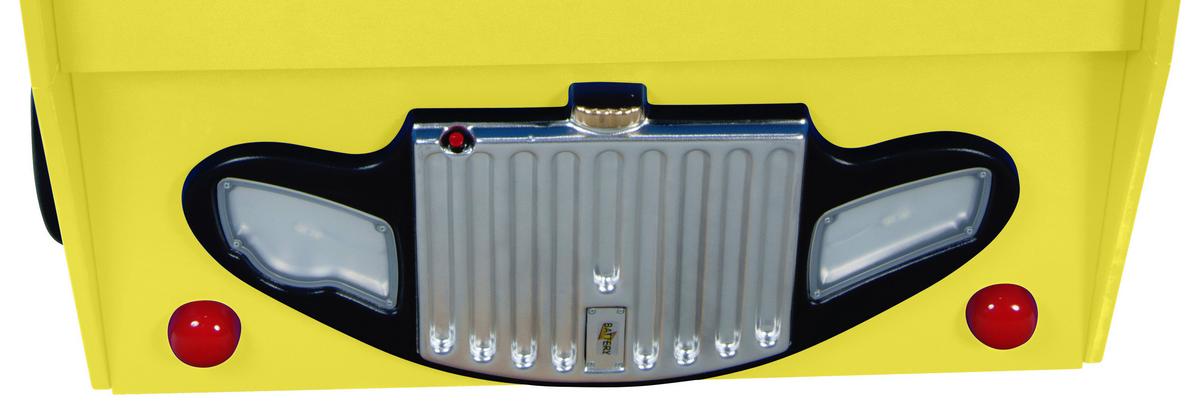 Autobett Happybus Doppeldecker Gelb - Gelb/Weiß, LIFESTYLE, Holz/Holzwerkstoff (90/190cm) - Livetastic