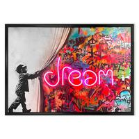 Bild Neon Black Dream - Multicolor/Schwarz, Basics, Holzwerkstoff/Kunststoff (70/100/3,5cm)