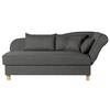Récamiere Selma In Anthrazit B: 190 Cm - Anthrazit/Buchefarben, Design, Textil (190/82/88cm) - Max Winzer
