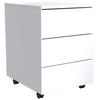 Rollcontainer Weiß Dalrosa 39x55x45 Cm - Weiß, MODERN, Holzwerkstoff/Kunststoff (39/55/45cm) - MID.YOU