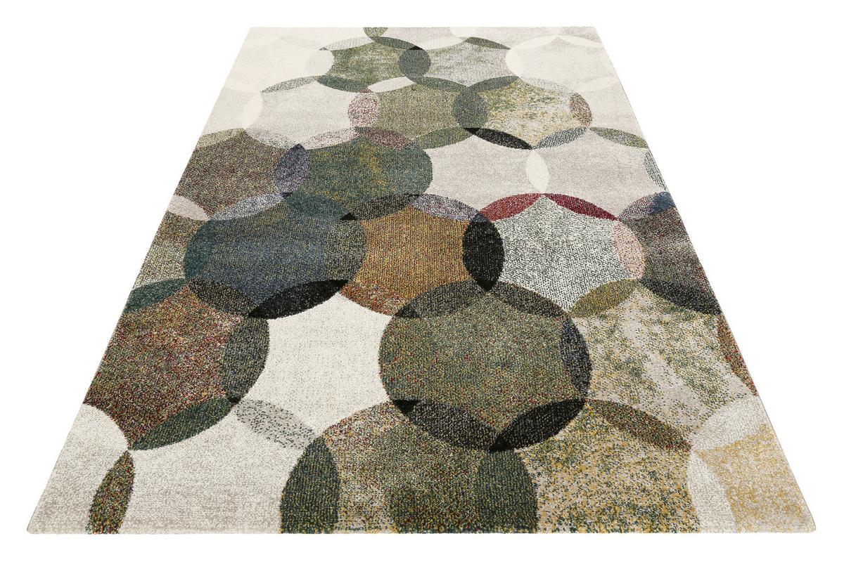 Webteppich Modernina - Dunkelgrün/Multicolor, KONVENTIONELL, Textil (160/225cm) - Esprit