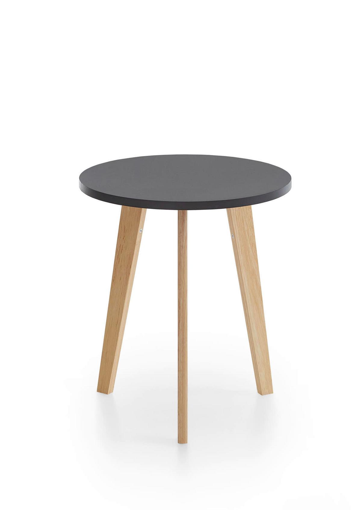 Couchtisch Schwarz B: 50 cm - Eichefarben/Schwarz, Design, Holz/Holzwerkstoff (50/45,8/50cm) - MID.YOU