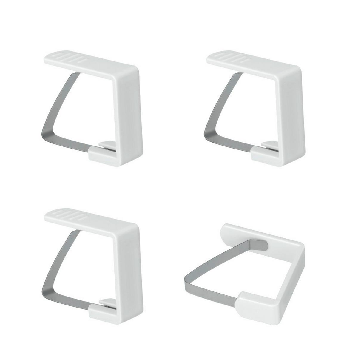 Terítőcsipesz 4 Db - műanyag/fém (2.27/9.5/1.9cm)