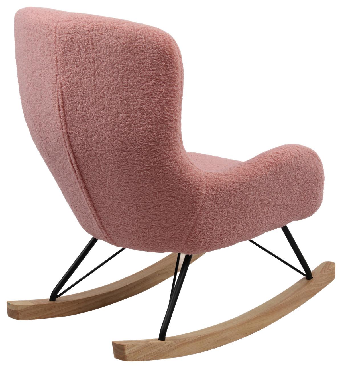 Kinder-schaukelstuhl Dora Pink B: 55 Cm - Pink, Basics, Holz/Textil (55/70/63cm) - Livetastic