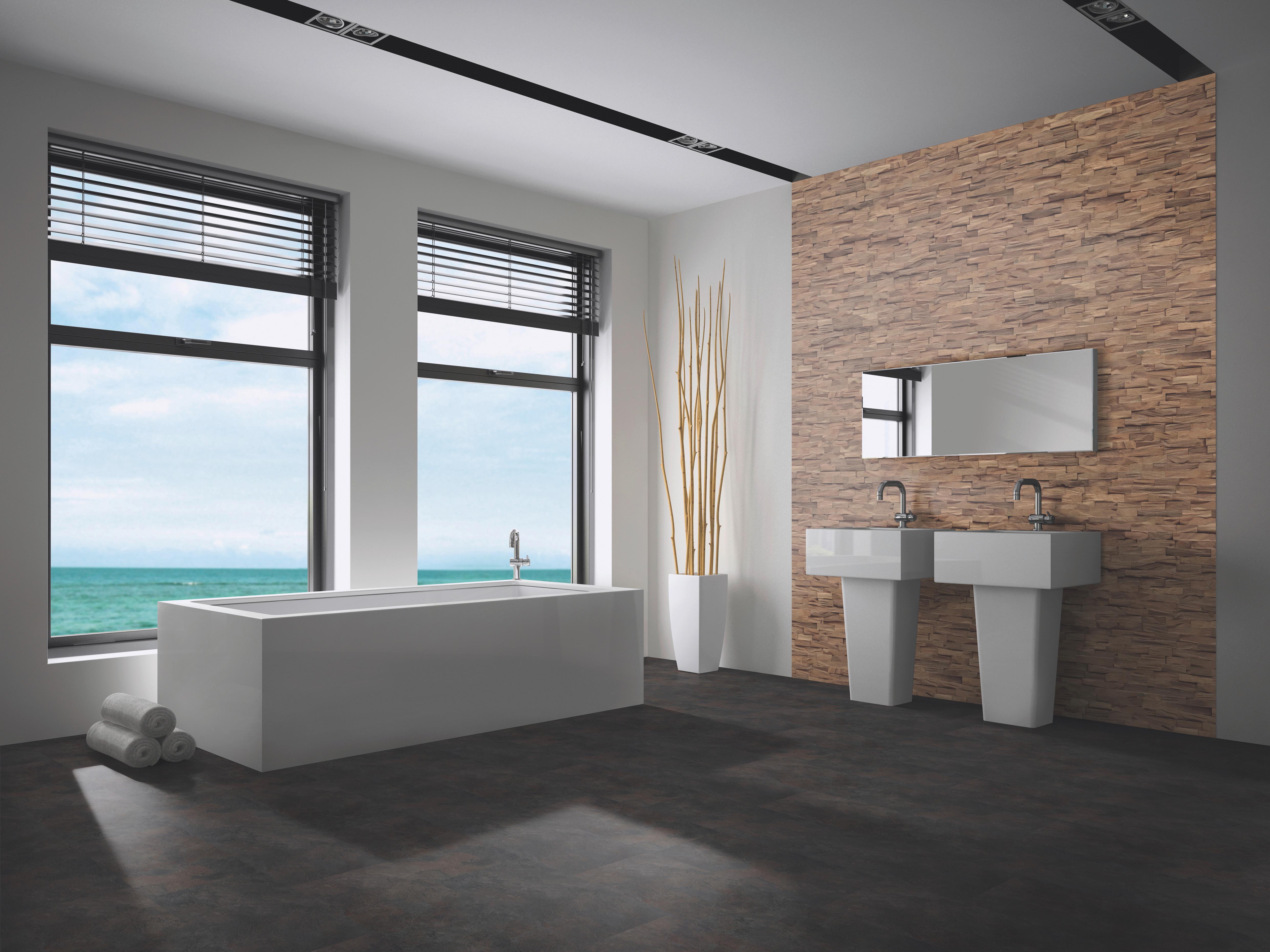 Wandverkleidung Beachwood Walnut Natural - Braun, Basics, Holz (61/15/2cm)