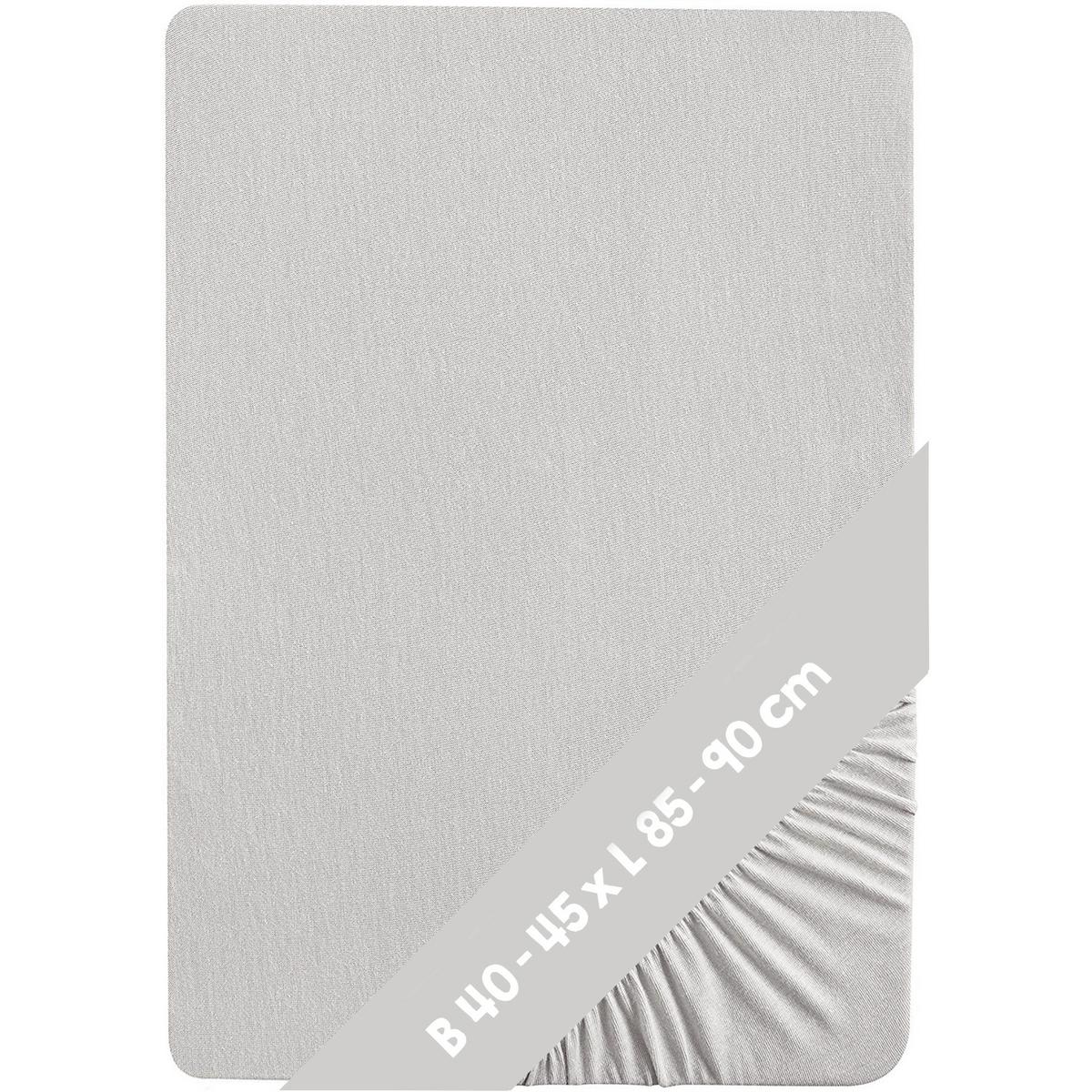 Bettwäschegeschenkset altrosa Bio-Jersey 3-Teilig. Set - Hellgrau, MODERN, Textil - Roba