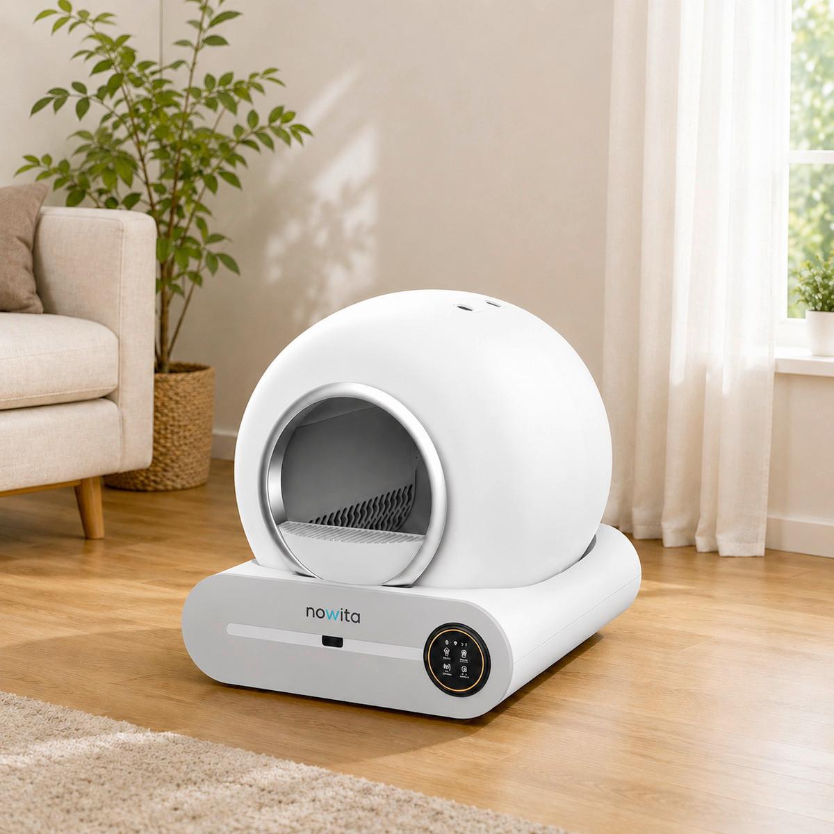 Selbstreinigende Katzen- toilette, mit WI-FI, 65 L - Basics (48/50,5/52cm)