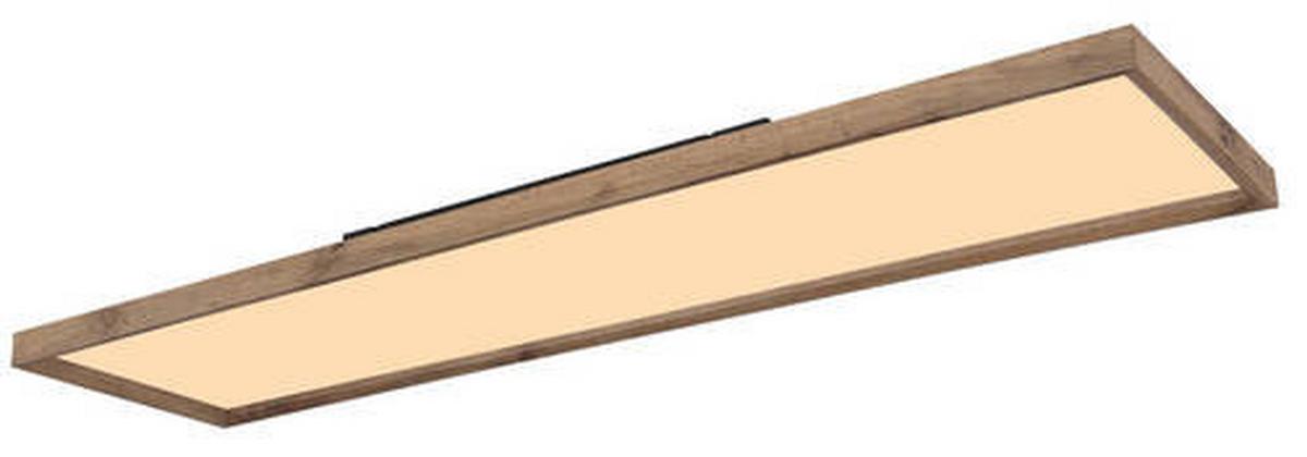 Led-deckenleuchte 41595d5 - Opal/Naturfarben, Natur, Holzwerkstoff/Kunststoff (120/30/8,5cm) - Globo