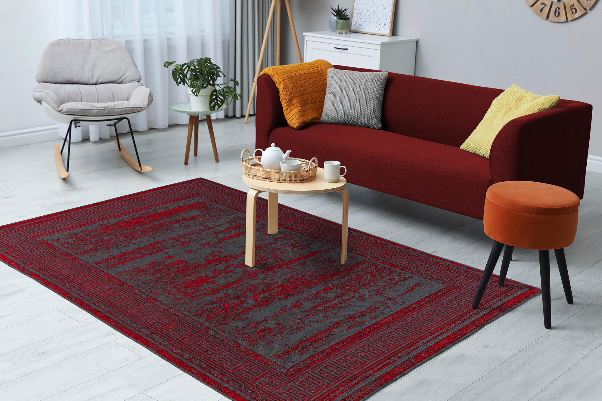 Teppich Kalevi 300 160x230 cm Kalevi 300 - Rot, KONVENTIONELL, Textil (160/230cm)