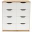 Kommode West 8 - Eichefarben/Weiß, MODERN, Holzwerkstoff (78/92/40cm)