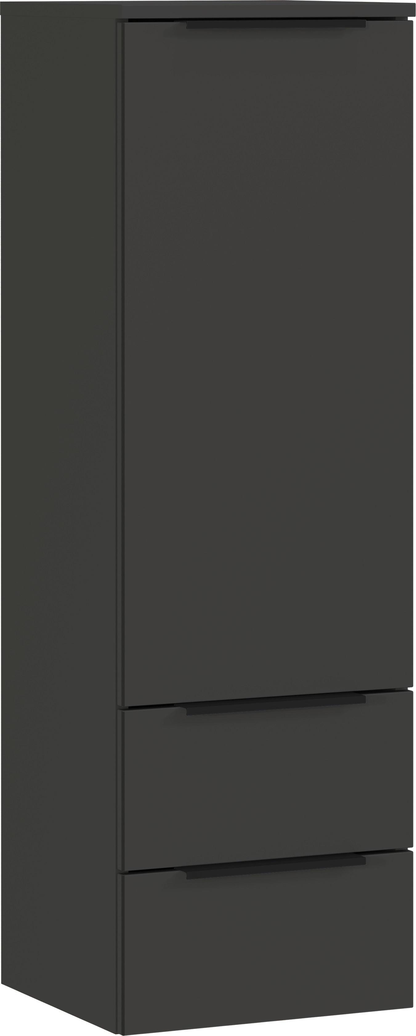 Midischrank Crandon Graphitfarben, B:36 cm - Graphitfarben, MODERN, Holzwerkstoff (36/111/34cm) - Germania
