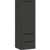 Midischrank Crandon Graphitfarben, B:36 cm - Graphitfarben, MODERN, Holzwerkstoff (36/111/34cm) - Germania
