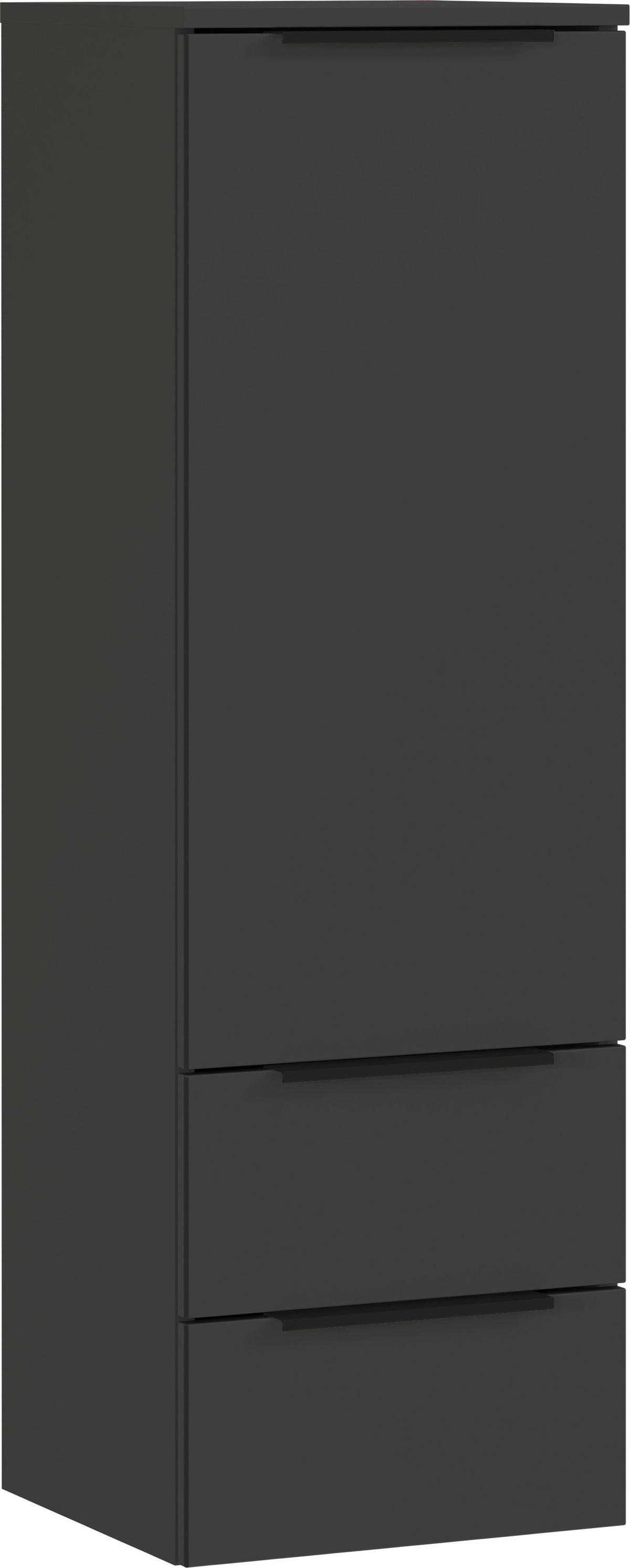 Midischrank Crandon Graphitfarben, B:36 cm - Graphitfarben, MODERN, Holzwerkstoff (36/111/34cm) - Germania