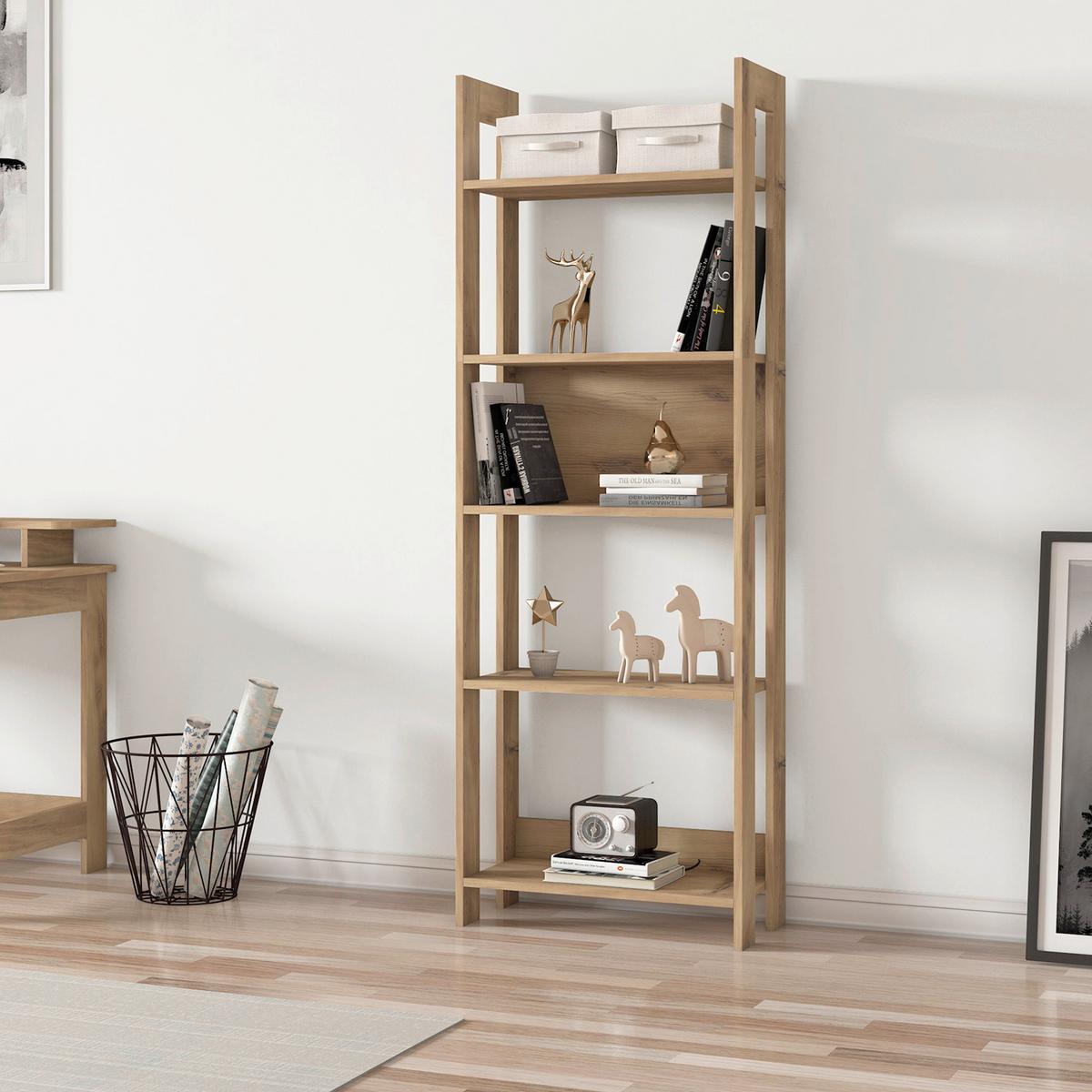 Regal Country Nussbaumfarben B: 64cm - Nussbaumfarben, Design, Holzwerkstoff (64/180/30cm) - Livetastic