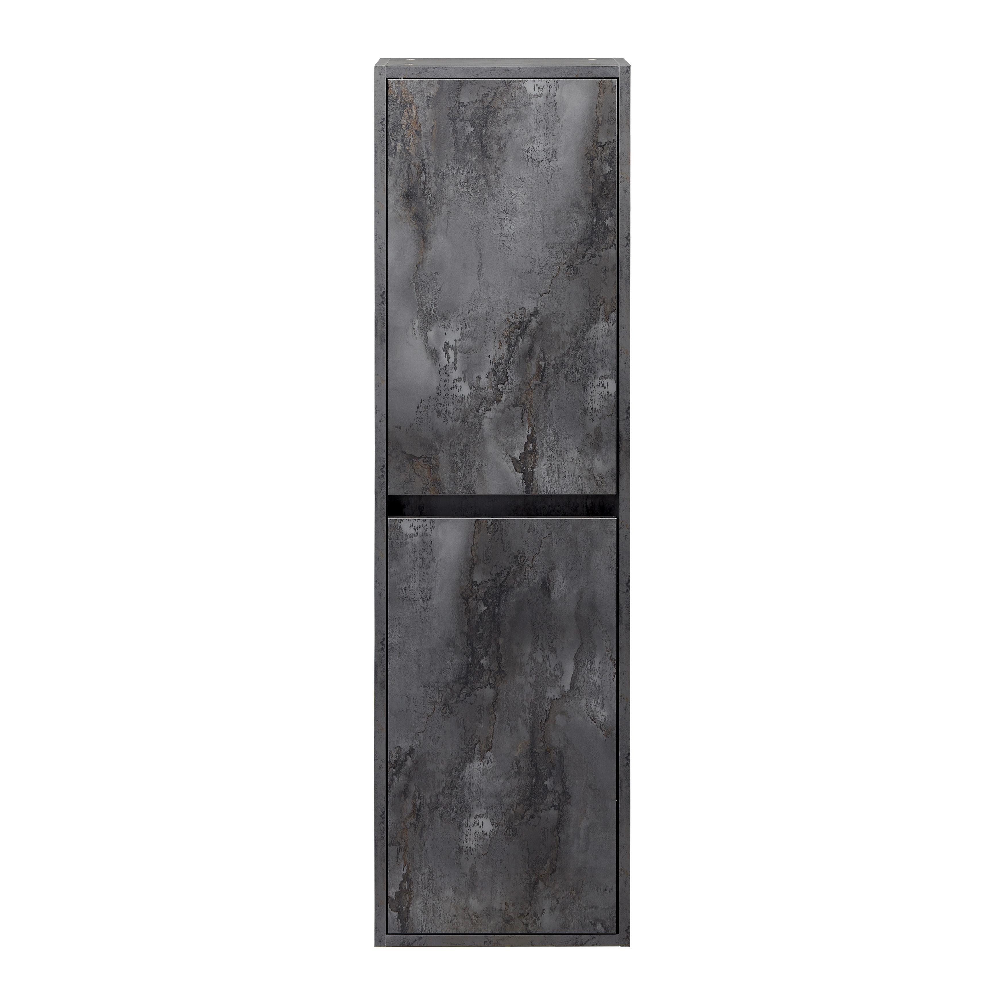 Nástěnná Skríňka Canada - šedá, Moderní, dřevo (43/143/37cm) - Bessagi Home