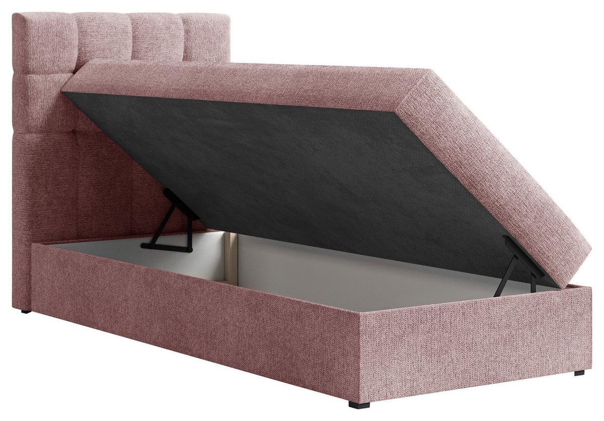BOXBETT Oslo Kupferfarben 90x200cm - Schwarz/Kupferfarben, MODERN, Holz/Kunststoff (90/200cm) - MID.YOU