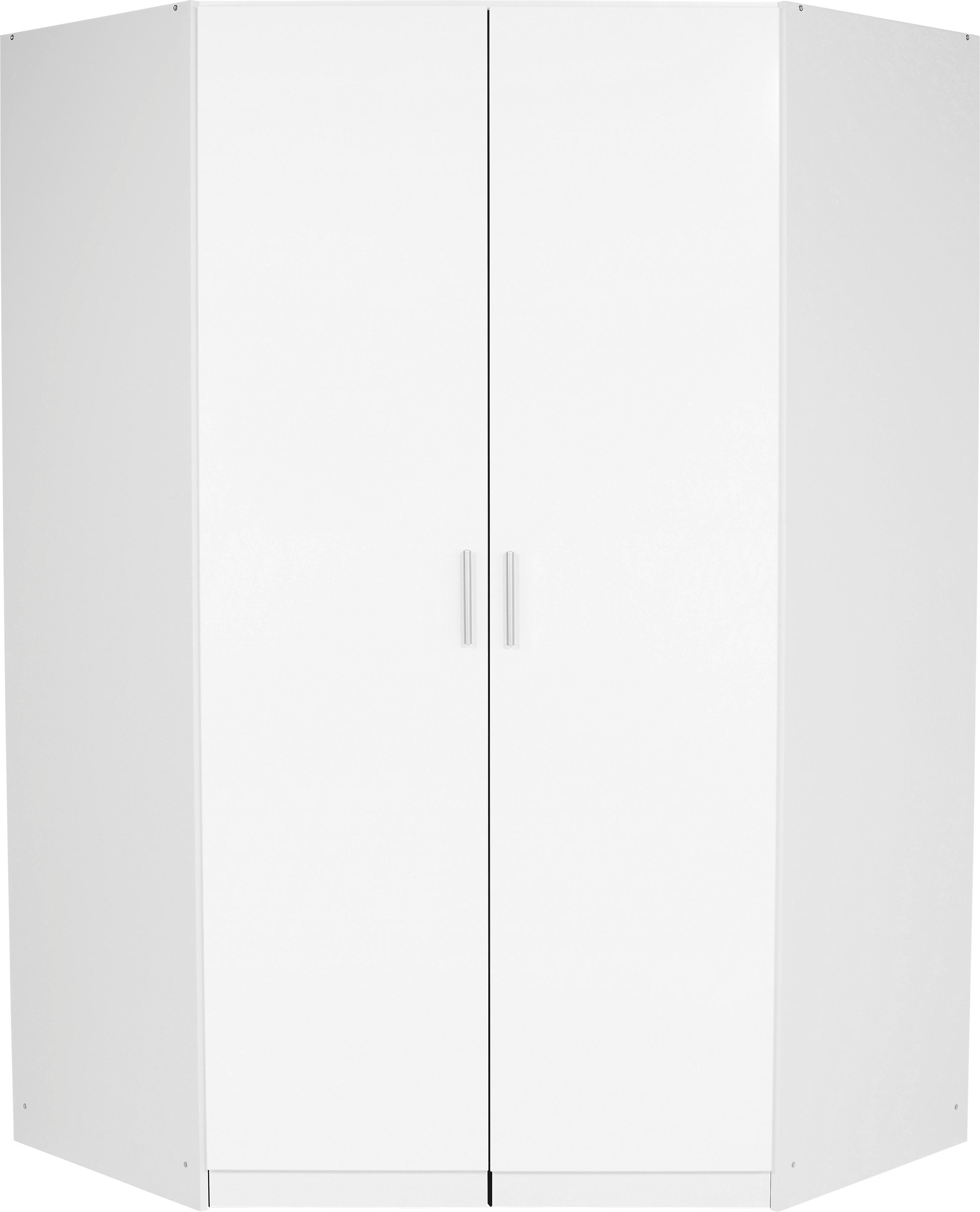 Rohová Skříň Celle - barvy hliníku, Moderní, kompozitní dřevo/plast (117/197/117cm)