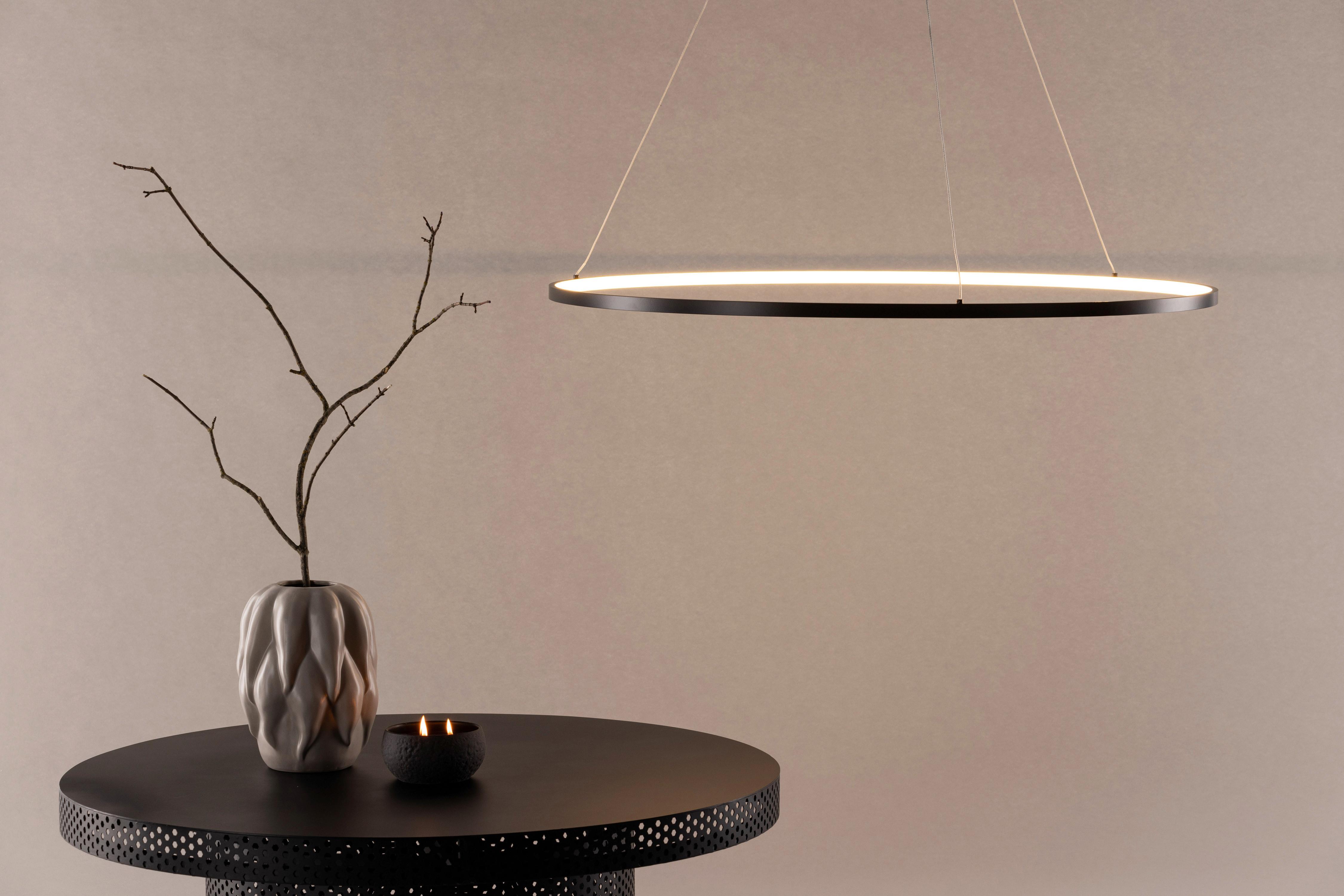 Hängeleuchte Rödäng X Josefin Lustig - Schwarz, Basics, Metall (100/6/100cm) - P & B