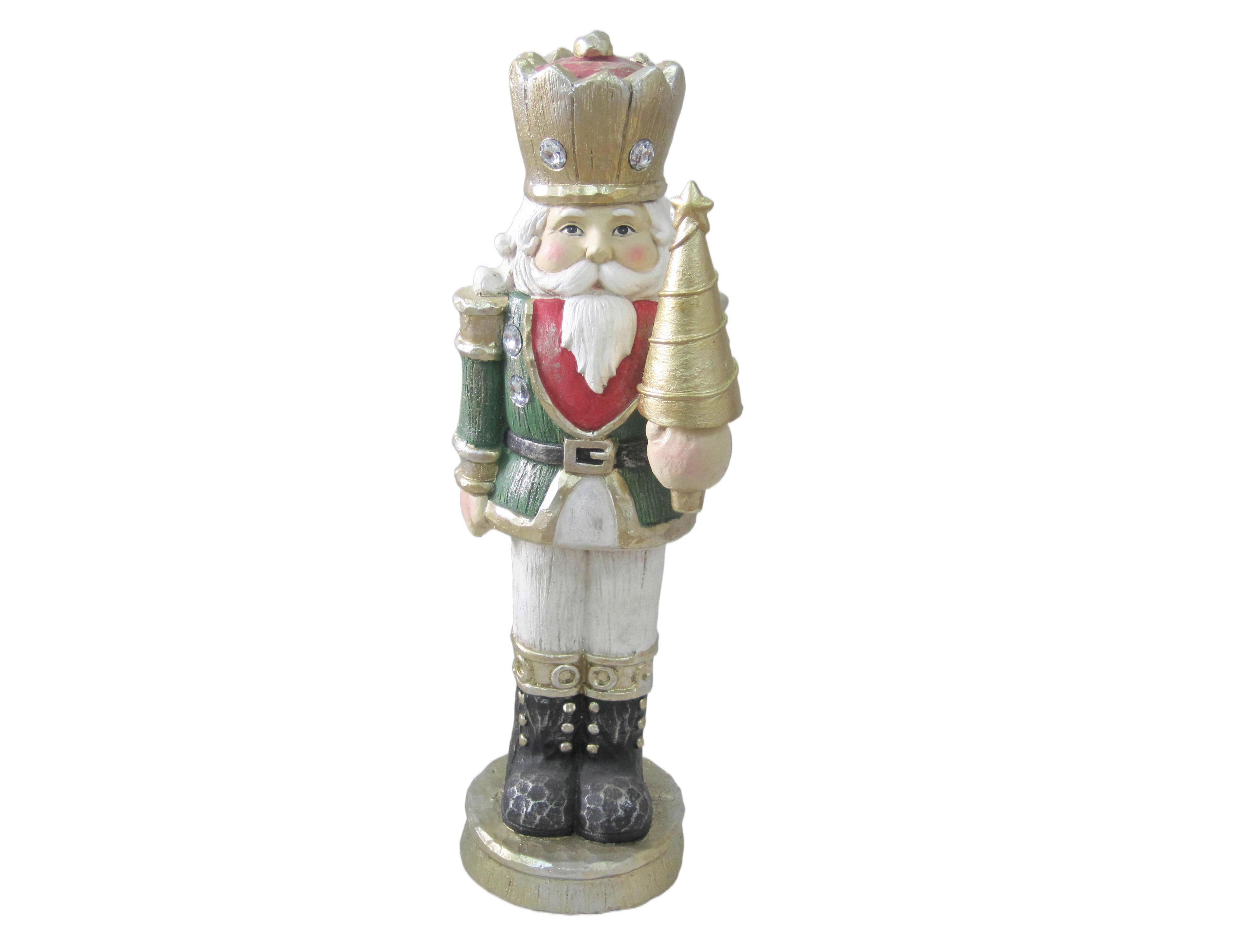 NUSSKNACKERFIGUR Germain - Rot/Schwarz, KONVENTIONELL, Kunststoff (16/16/51cm) - Luca Bessoni