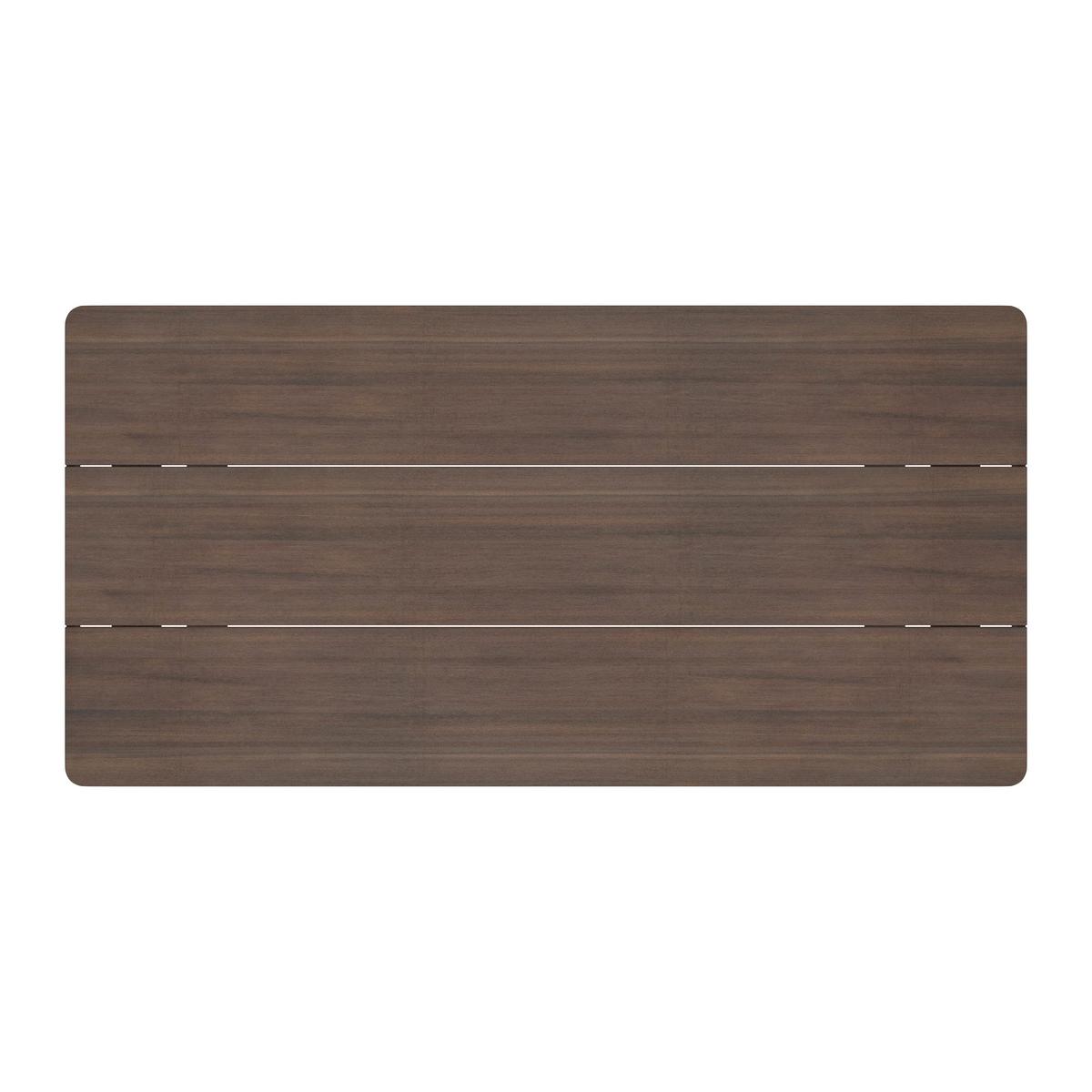 JEDÁLENSKÁ TERASOVÁ SÚPRAVA GIANNA - čierna/farba tíku, Modern, kov/drevo (221/71/76cm) - Bessagi Garden