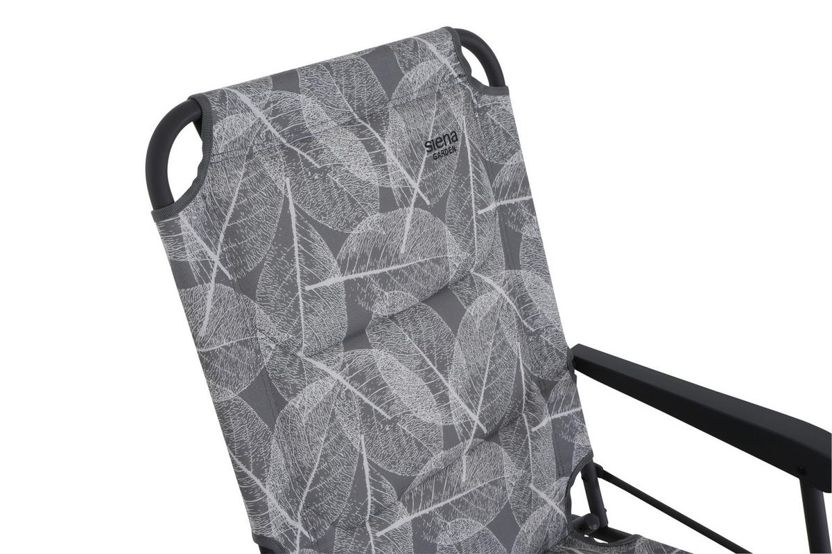 Campingsessel Klappbar mit Armlehnen - Anthrazit/Grau, KONVENTIONELL, Textil/Metall (55/99/73cm) - Siena Garden