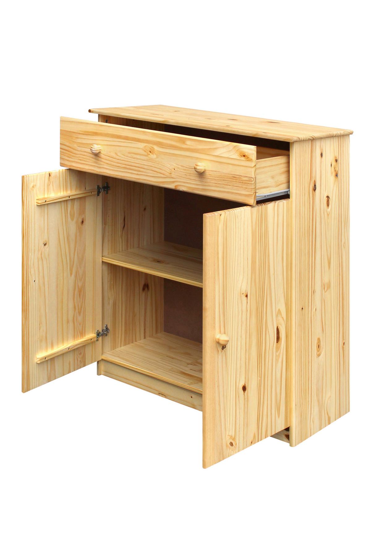 Kommode Naturfarben B: 91cm - Naturfarben, Natur, Holz (91/107/43cm) - Livetastic