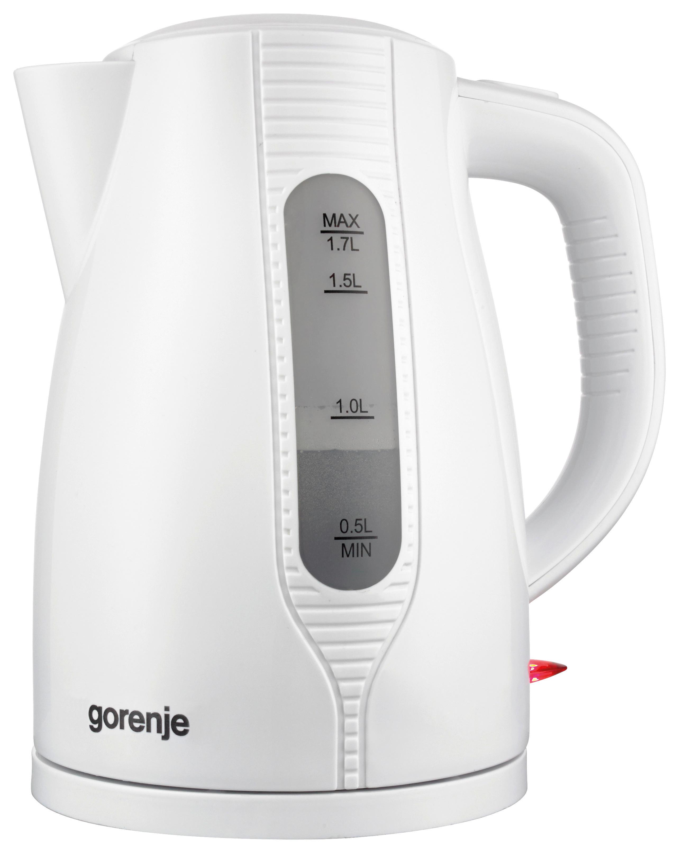 Wasserkocher K17wii Weiß Kunststoff 1,7 L 2200 W - Weiß, Basics, Kunststoff/Metall (21/21/16cm) - Gorenje