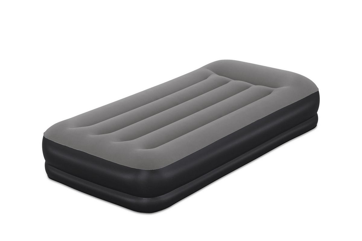 Luftbett Noah 191x97x36 cm Bis 150kg, inkl. Pumpe - Dunkelgrau/Schwarz, KONVENTIONELL, Kunststoff/Metall (191/97/36cm) - Bestway