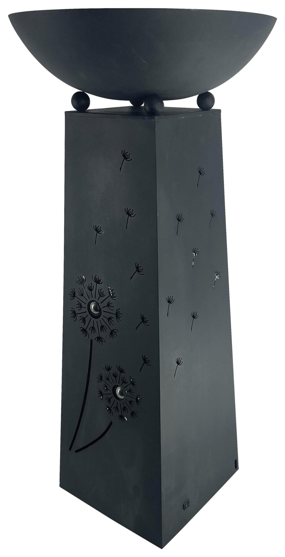Led Dekosäule Mit Schale Billy H: 71 Cm - Grau, KONVENTIONELL, Metall (33,8/33,8/71cm) - James Wood