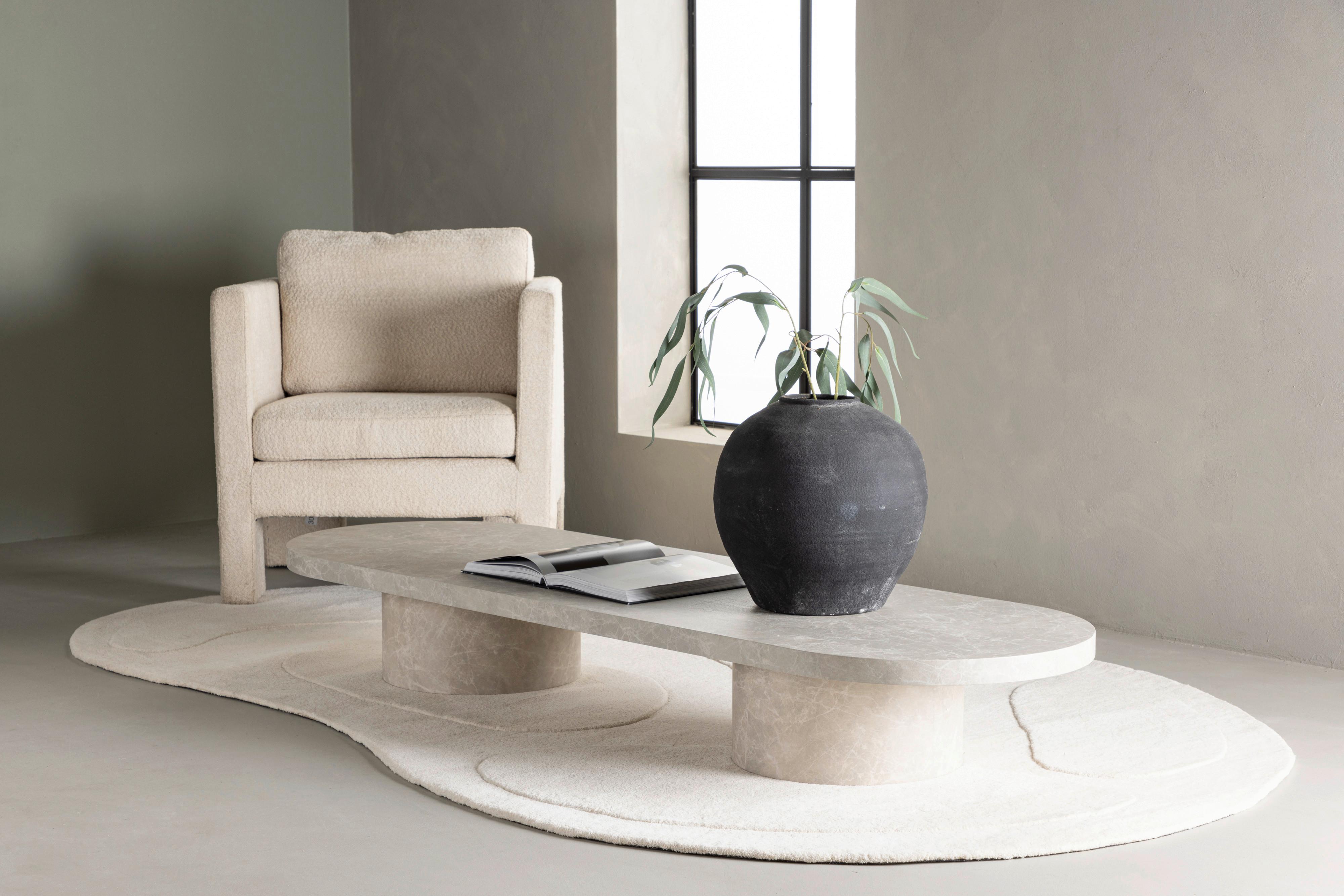 Couchtisch Narvik - Beige, Design, Holz (190/60/25cm) - Livetastic