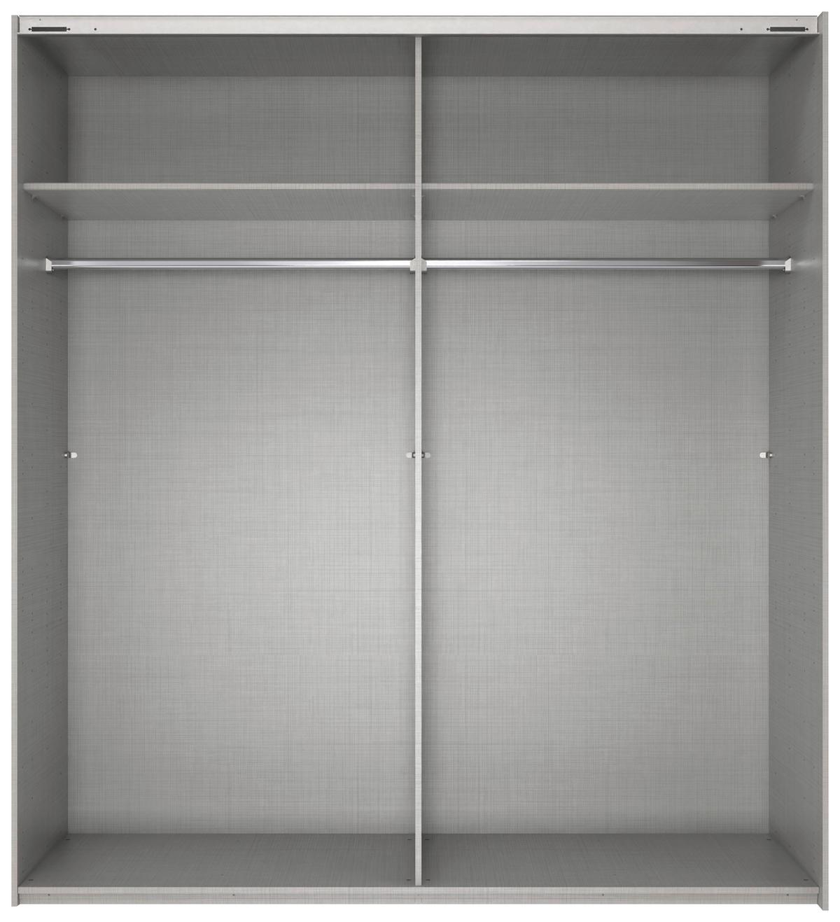 Šatní skříň KATAR - barvy grafitu/barvy zlata, Moderní, kov/kompozitní dřevo (225/208/64cm) - Mömax