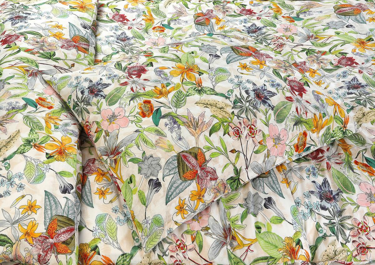 BETTWÄSCHE EXOTIC - Dunkelrosa/Hellgelb, MODERN, Textil - Luca Bessoni