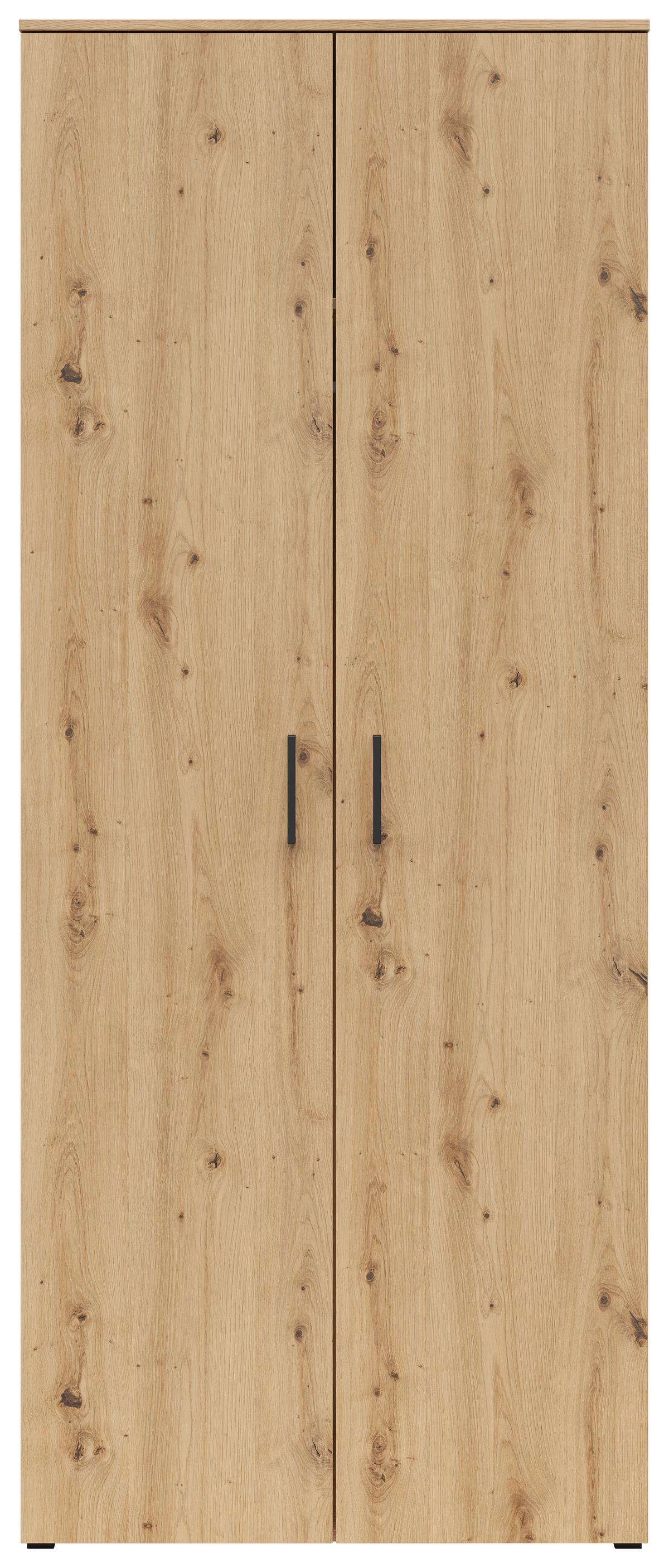SKRIŇA Multistauraum - čierna/dub artisan, Modern, kompozitné drevo/plast (80/195/52cm)