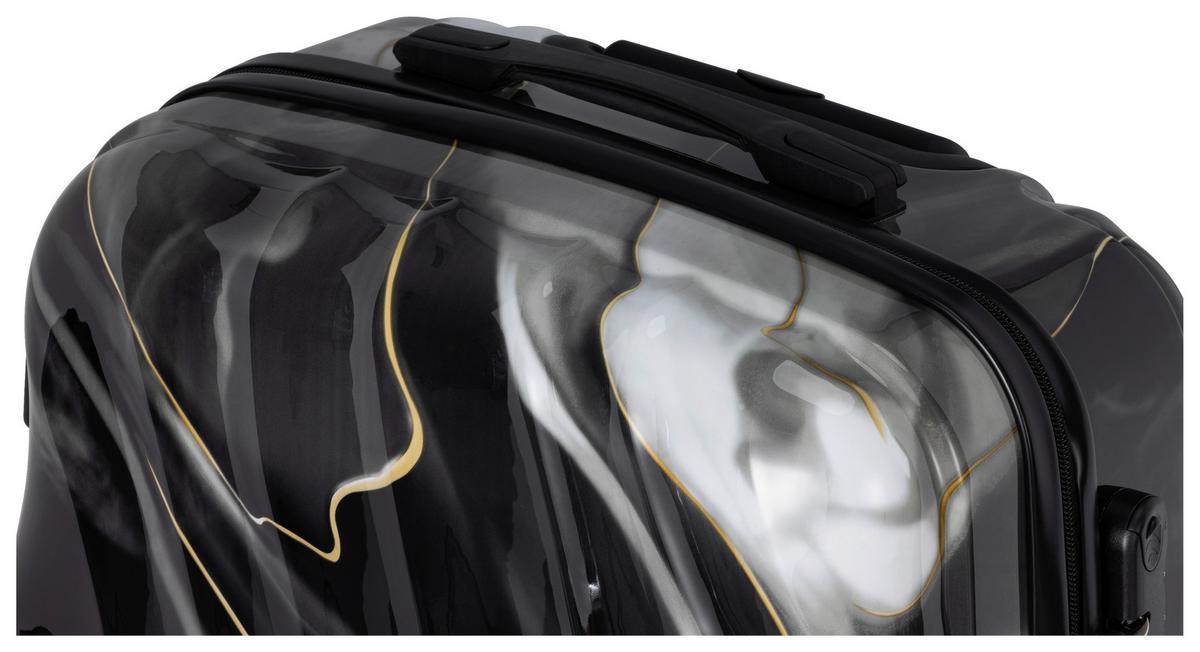 Reisekofferset Harald - Goldfarben/Schwarz, KONVENTIONELL, Kunststoff/Textil - Luca Bessoni