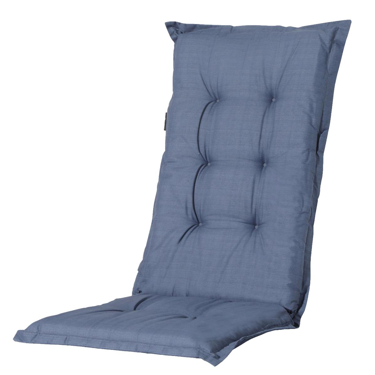 Gartenstuhl-set Tampa+auflagen Set - Blau/Anthrazit, MODERN, Kunststoff/Textil (44/111/50cm) - Gardenson