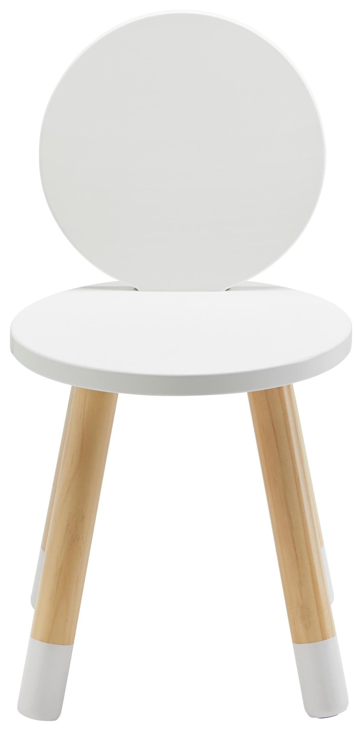 Dětská židle Leni - bílá/barvy pinie, Moderní, dřevo (27,4/51/27,4cm) - Modern Living