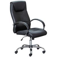 Otočná stolička OTTIMO čierna - čierna/chrómová, Konventionell, kov/textil (50/46-54/51cm) - MID.YOU