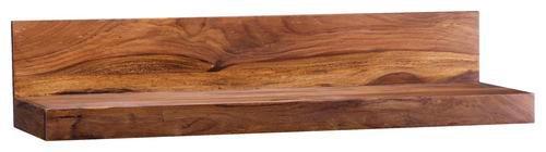 Wandregal Massiv Mumbai B: 140 cm Sheeshamfarben