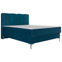 Kárpitozott Ágy Marbella New 160/200 Cm - kék/szürke, Modern, faalapú anyag/textil (164/212/120cm) - Based
