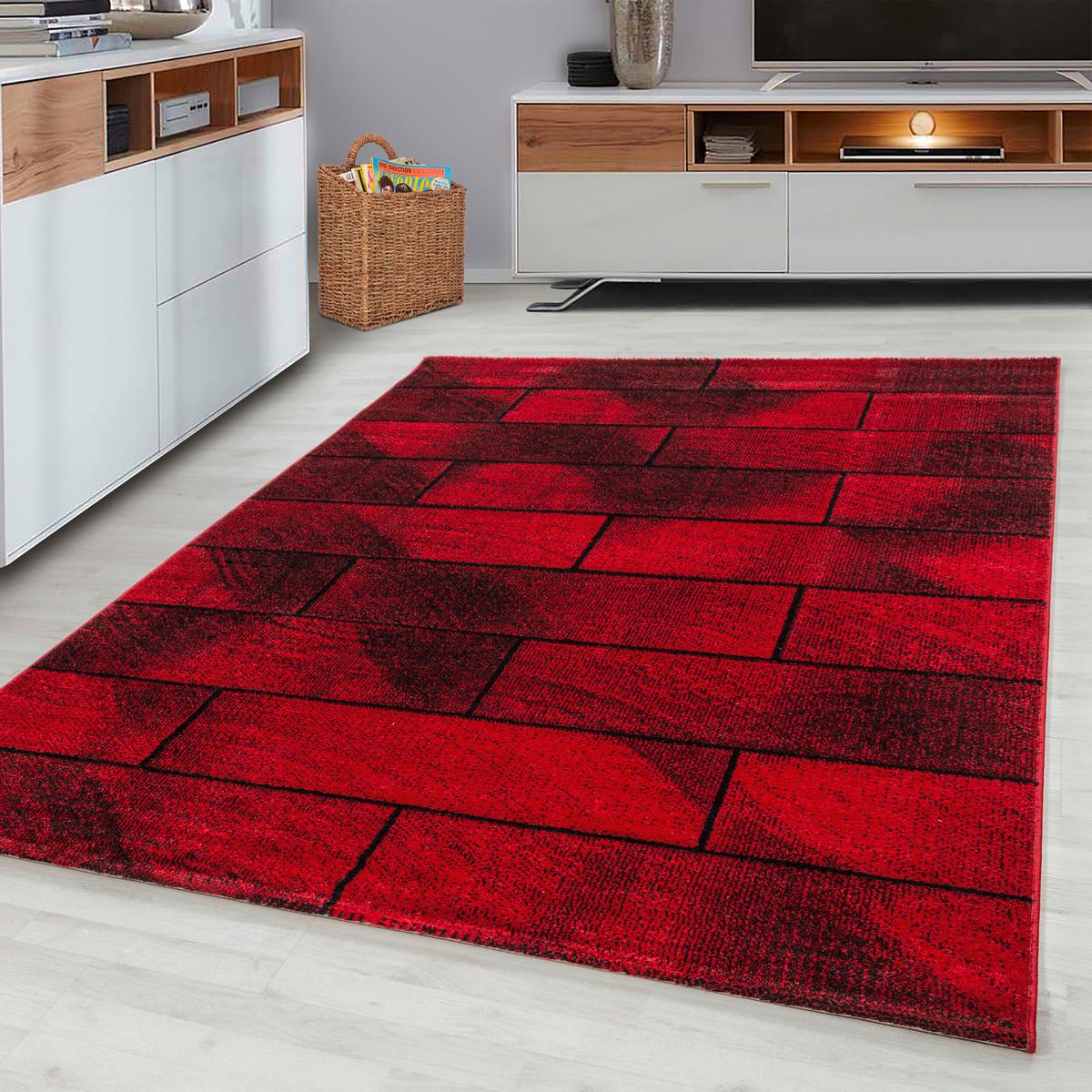 Läufer Beta - Rot, Basics, Textil (80/250cm) - Novel