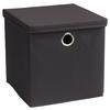 Aufbewahrungsbox Echtwerk Falt/aufbewahrungsbox - Anthrazit, Design, Textil (30/30/30cm) - Echtwerk