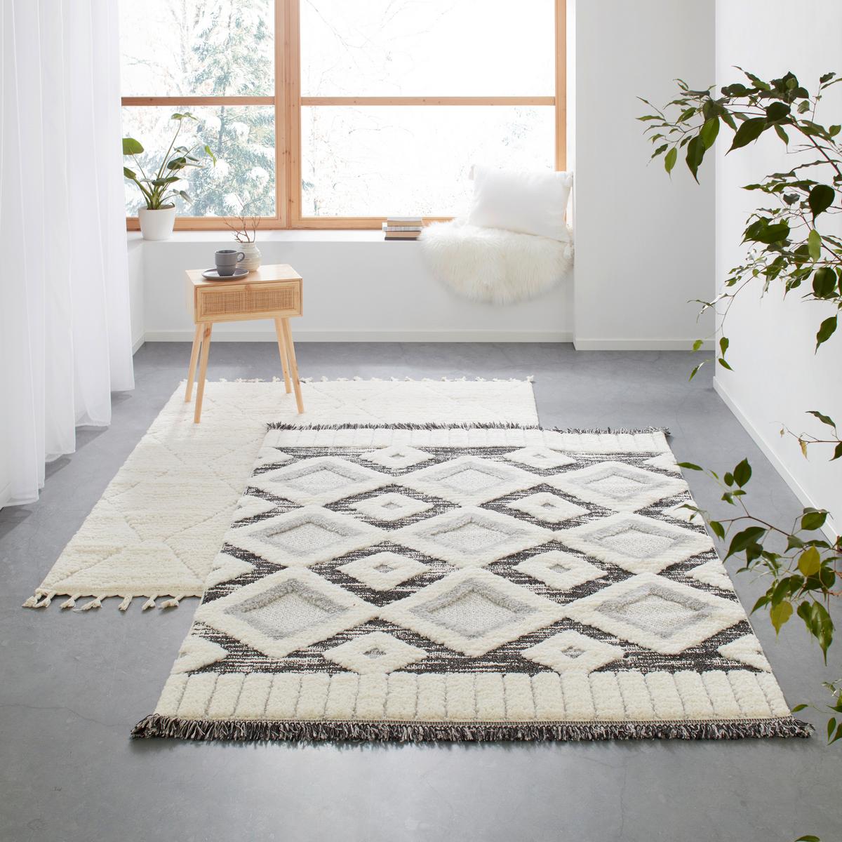 TKANÝ KOBEREC SELMA 4 - sivá/krémová, Modern, textil (200/290cm) - Mömax
