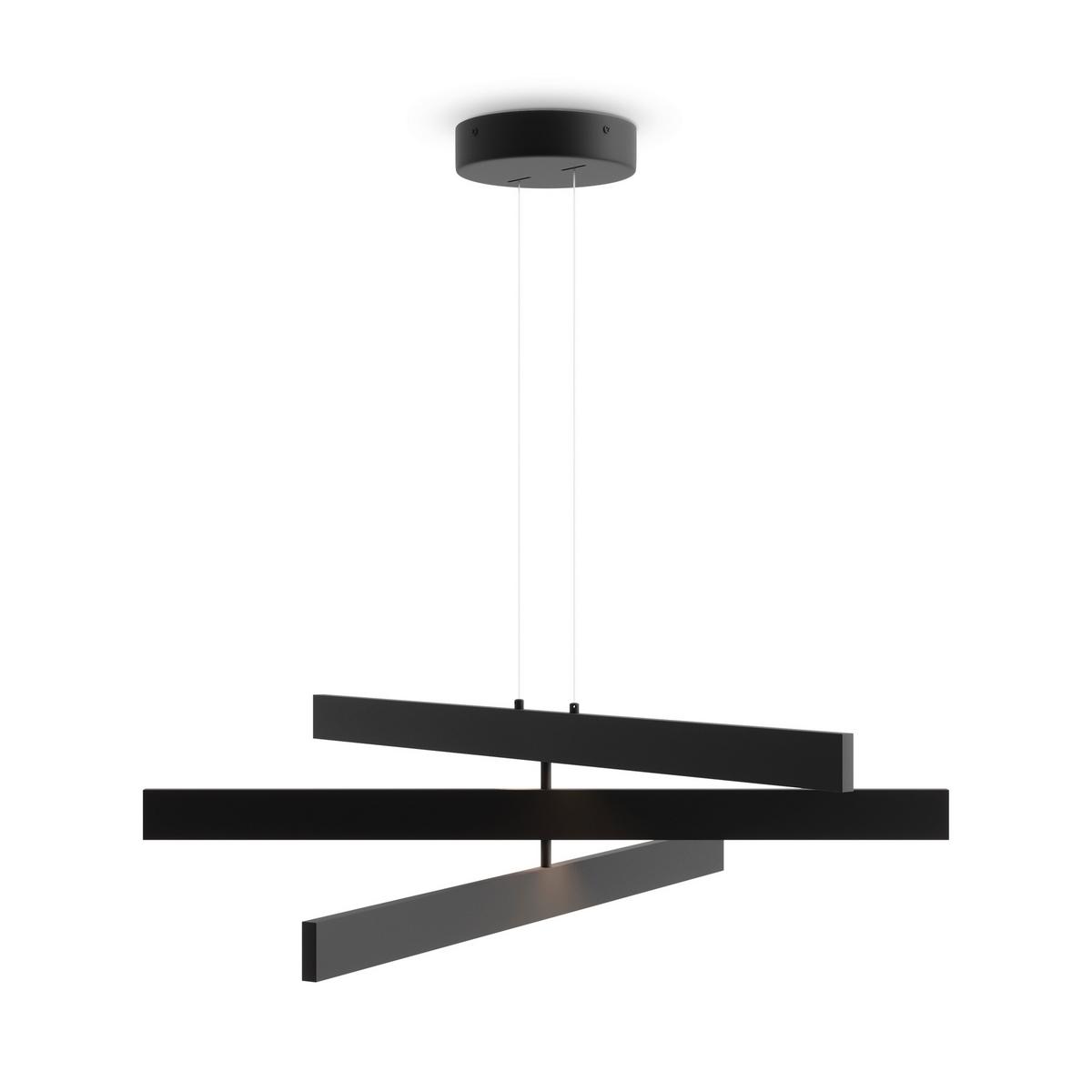 Pendelleuchte Origami - Schwarz, Trend, Metall (80/20,5cm) - MAYTONI