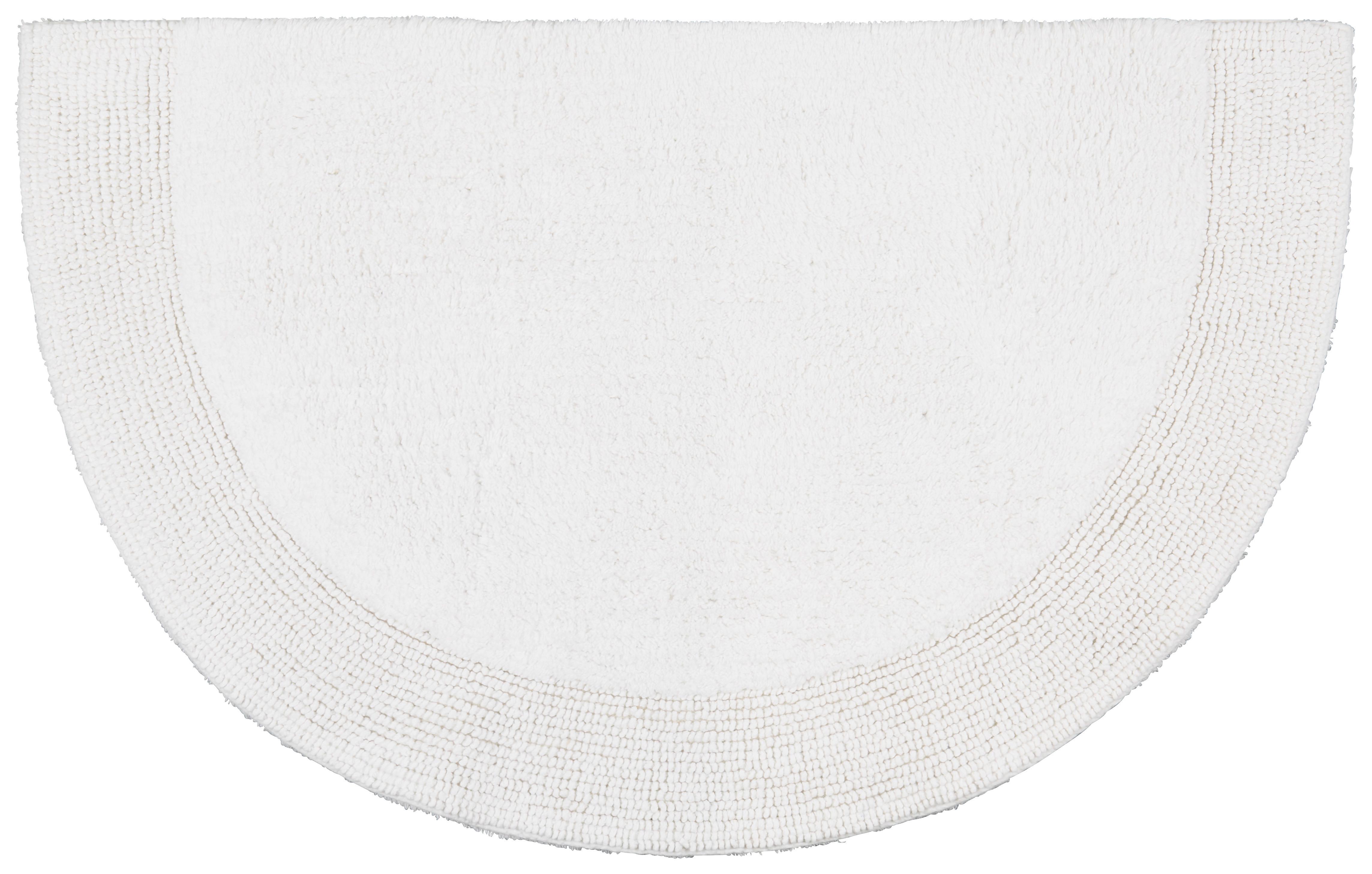 Koupelnová Předložka Karen, 50/80cm, Bílá - bílá, Konvenční, textil (50/80cm) - Premium Living