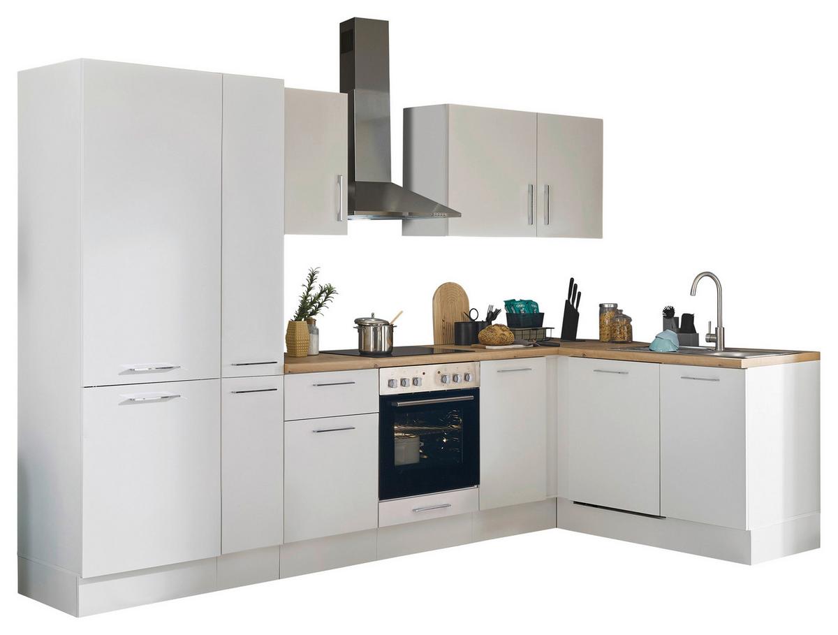 Eckküche Turin Weiß/Eiche Dekor 310x175 cm - Weiß/Eiche Artisan, Basics, Holzwerkstoff (310/175cm) - MID.YOU