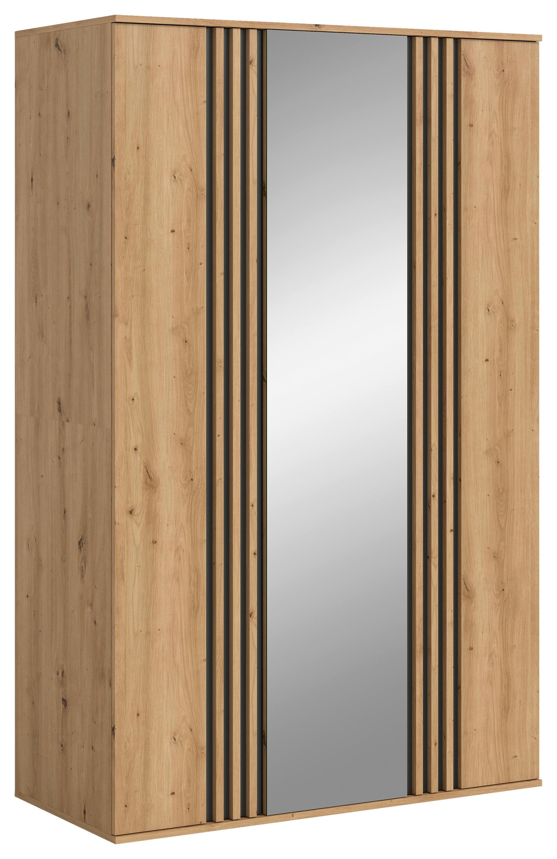 Drehtürenschrank Tofta Eiche Dekor/Anthrazit B: 120cm