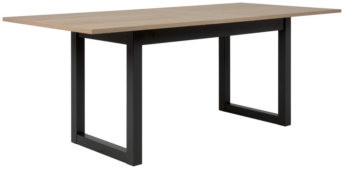 Esstisch ausziehbar Denver 160x200x90 cm Eiche Dekor - Anthrazit/Sonoma Eiche, Natur, Holzwerkstoff (160/90/75cm) - MID.YOU