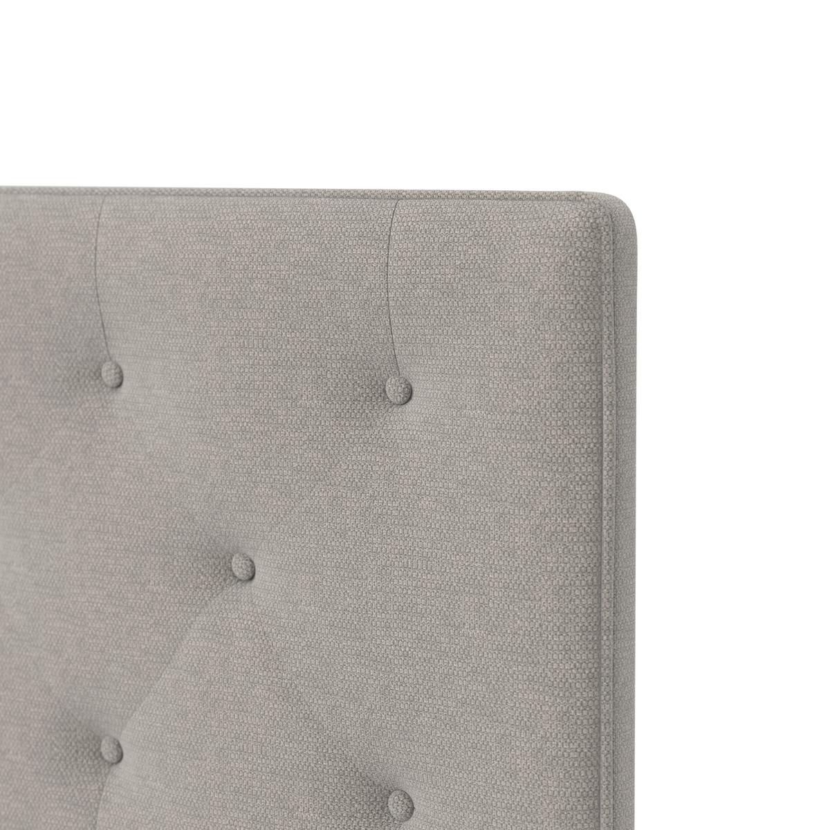 Manželská postel s roštem Julie, 180x200 cm, světle šedá - černá/světle šedá, Moderní, kov/dřevo (180/200cm) - Bessagi Home